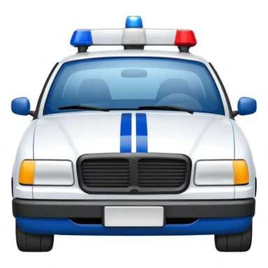 police car de face france sticker