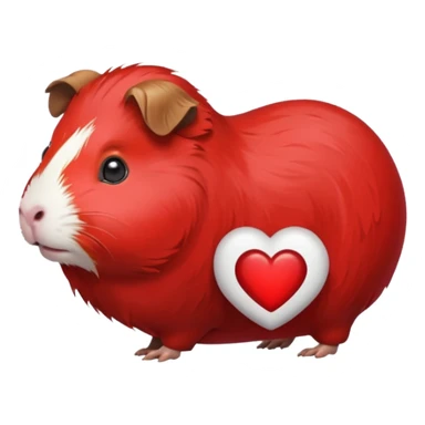 guineapig heart sticker