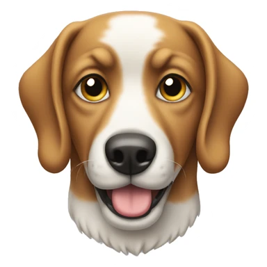 Dog typing sticker