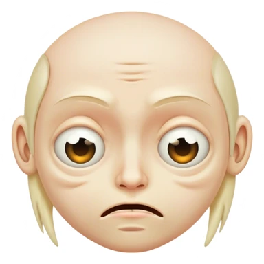 deformed face sticker