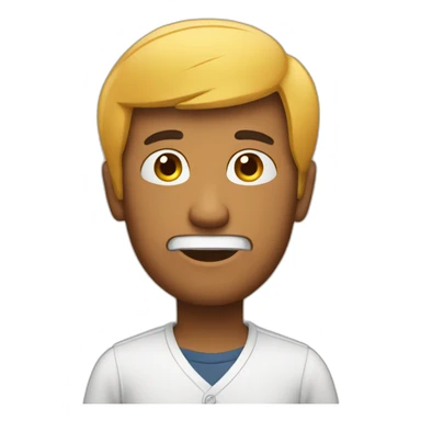 The man is explaining something sticker