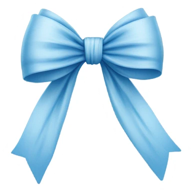 coquette bow blue sticker