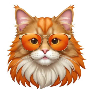 Maine Coon Cat with sunglasses sticker