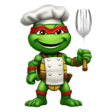 teenage mutant ninja turtles chef sticker