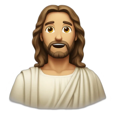Jesus is surprised sticker