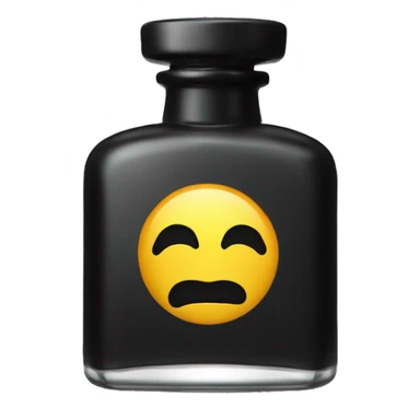  Black cologne bottle  sticker