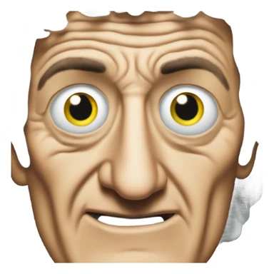 Marty Feldman goggle eyes sticker