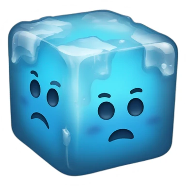 Ice cube as an ice cube sticker