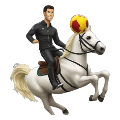 ronaldo riding mess sticker