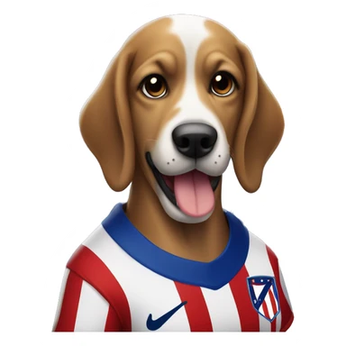 atletico de Madrid dog fan sticker