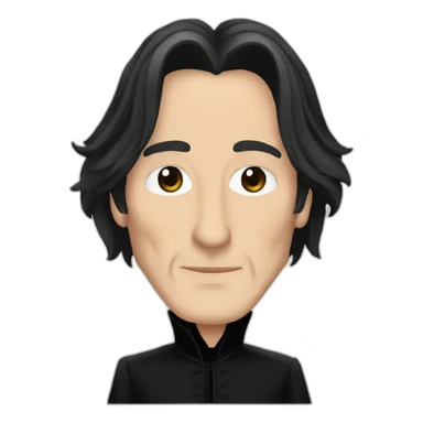 elegant severus snape alan rickman sticker