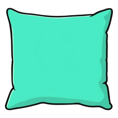 simple pillow sticker