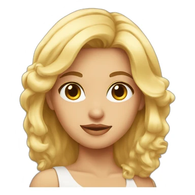 RUBIA HERMOSA sticker