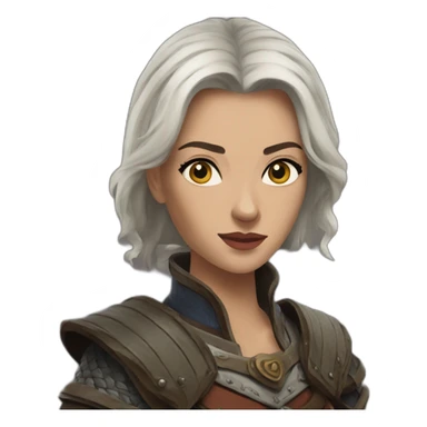 Geraldine of rivia the Witcher warrior sticker