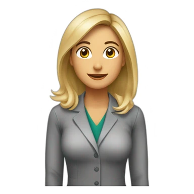 Fisioterapeuta trabajando morena cabello liso sticker