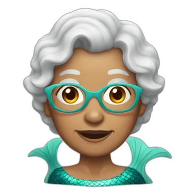 Mermaid, grandma sticker