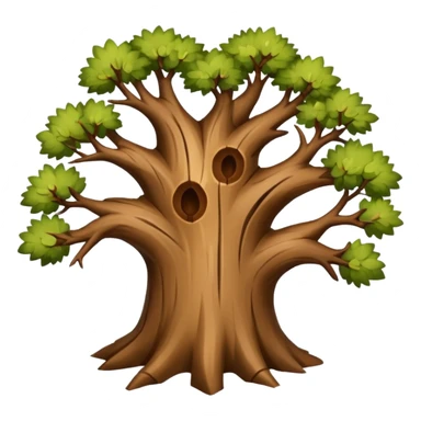 Tree with 2 branches  sticker