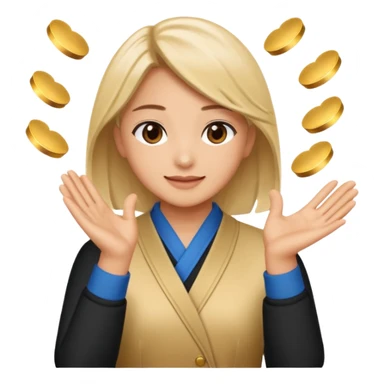 clapping emoji, for sabashi, to clap and donate money to talent on stage sticker