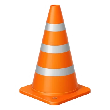Warning Cone sticker