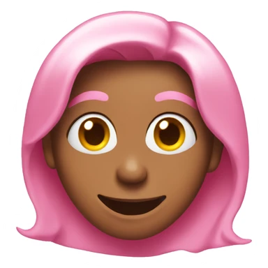 pink heart eyed emoji sticker