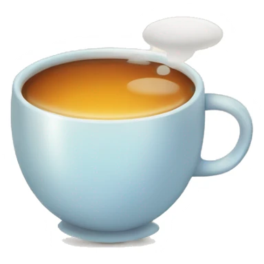 A cup of tea inside a chat bubble  sticker