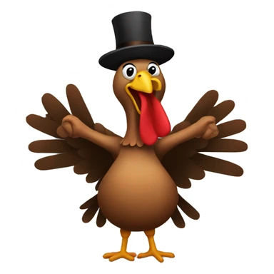 Turkey dancing  sticker
