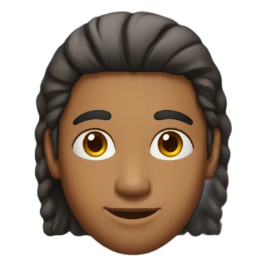 indian guy with middle part hair sticker