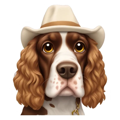 Cocker spaniel in a cow costume  sticker