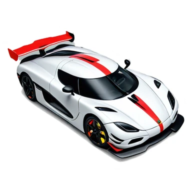 a koenigsegg jesko with the us colours sticker