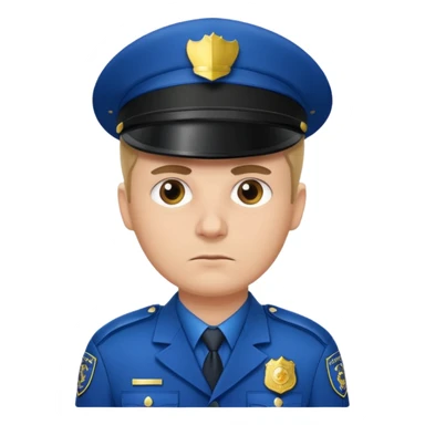 policia blanco europa sticker