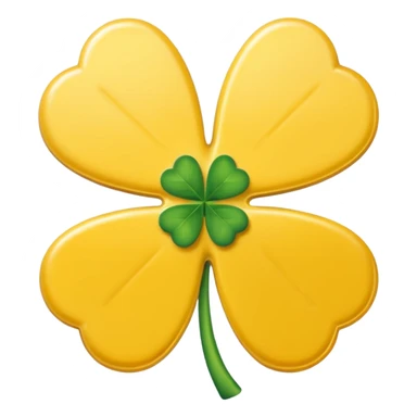 Butter in the shape of a four leaf clover sticker