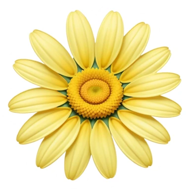 pastel yellow daisy sticker