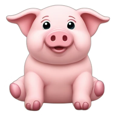 Ty-tulip-stuffed-pig-toy-slouching-sitting-plush-fluffy sticker