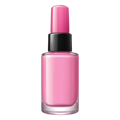 Pink nail polish bottle sticker