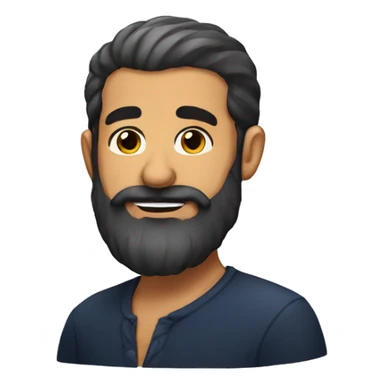 french portuguese beard sticker