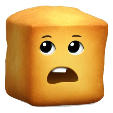 A nugget with a roblox face  sticker