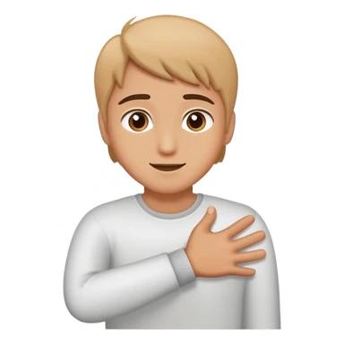 Person reaching out for a hug sticker