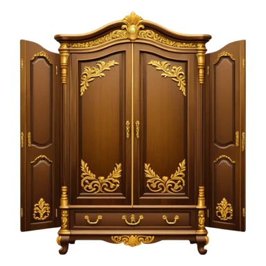 the lady who was turned into a wardrobe by magic, a character from the fairy tale Beauty and the Beast sticker