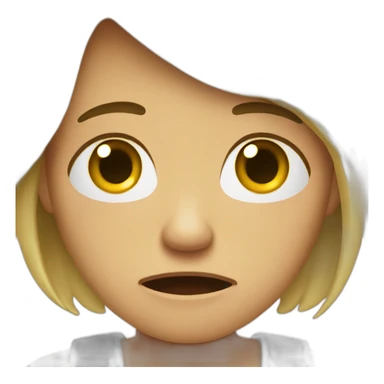 Intense crying with tears sticker