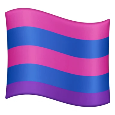A bisexual flag sticker