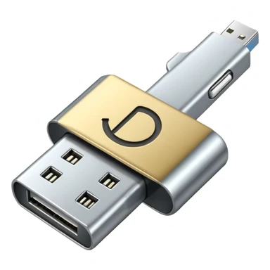 usb symbol sticker