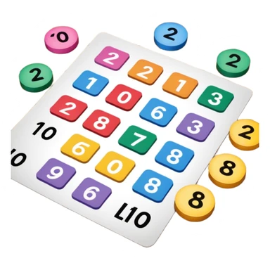 cartes de loto sticker