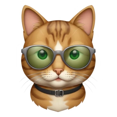Cat wearing sunglasses sticker