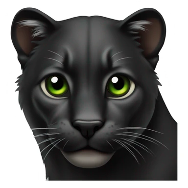 Animal pantera negra con ojos verdes sticker