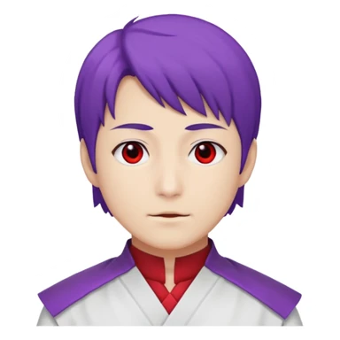 gojo satoro with red hallow on the left side and purple hallow on the right side sticker