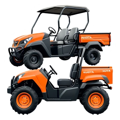 Farm Utility Vehicle (UTV) - Kubota RTV-XG850 (Model Year: 2021) (Iconic colour: Orange) sticker