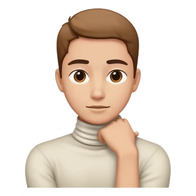 arm crossed on neck  sticker