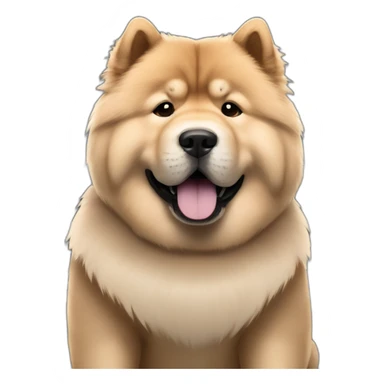 chow chow in a black tesla model 3 car sticker