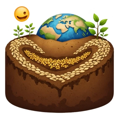 erde wird mit samen voll gemahct sticker