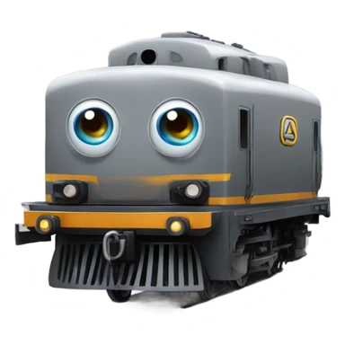 A electric locomotive (With little Kirby shiny eyes) sticker
